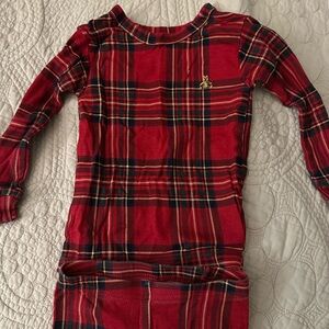 GAP Red and Black Plaid Long Sleeve Dress